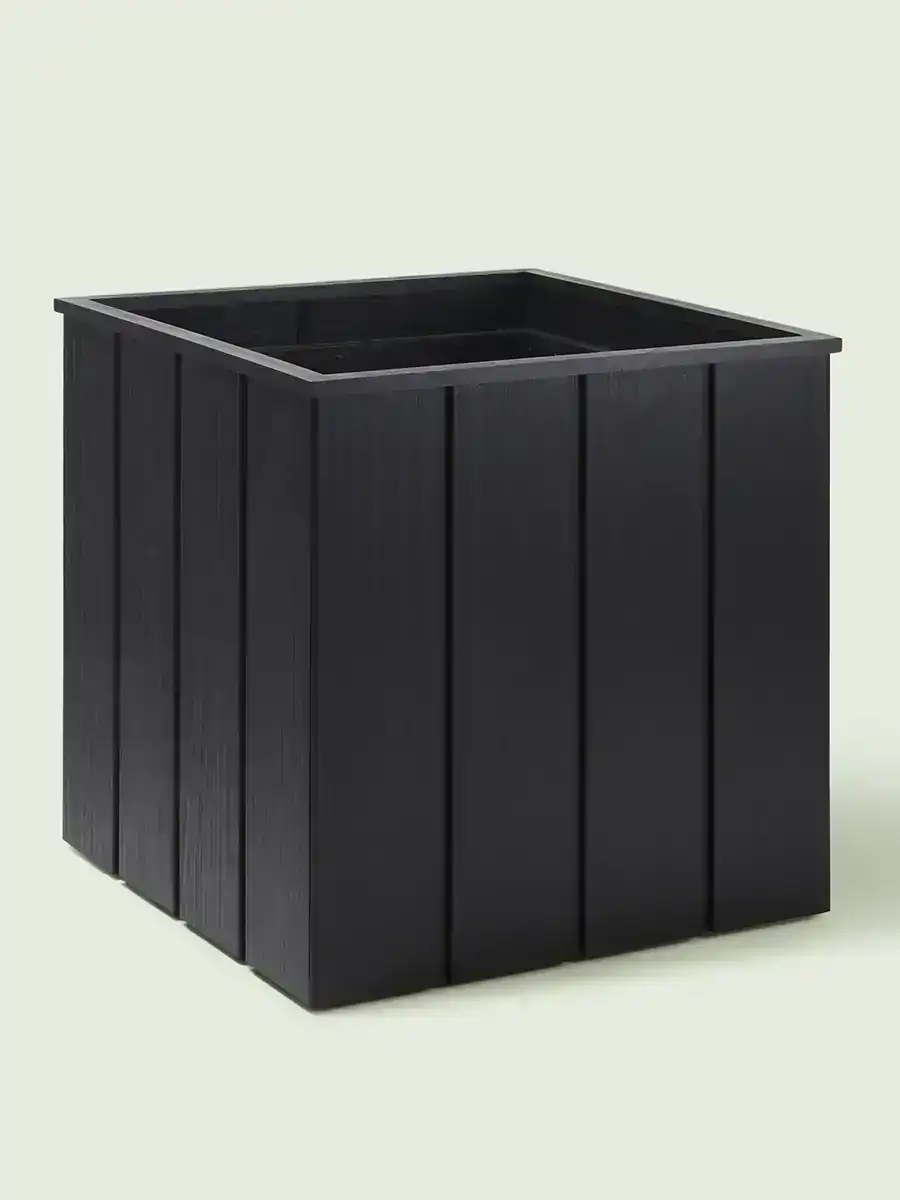 Zwarte plantenbak Luni zwart